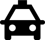 Black silhouette of a seated cat.