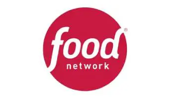 Red circle with "food network" text.