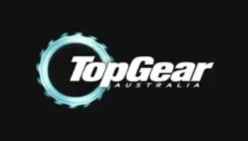 Top Gear Australia logo on black background.
